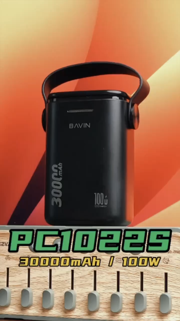 100W 65W BAVIN 30000mAh 20000mAh Laptop Power Bank Super Fast Charge Quick Charge QC PD