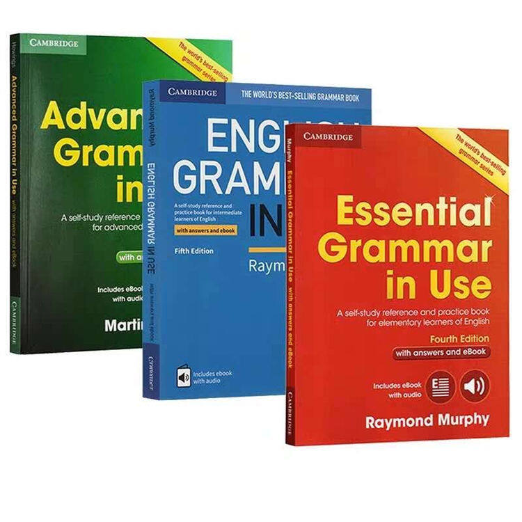 3 books/set] The Fourth  Edition  Cambridge English Grammar Book 3 Volumes Advanced /Essential/ English Grammar in Use