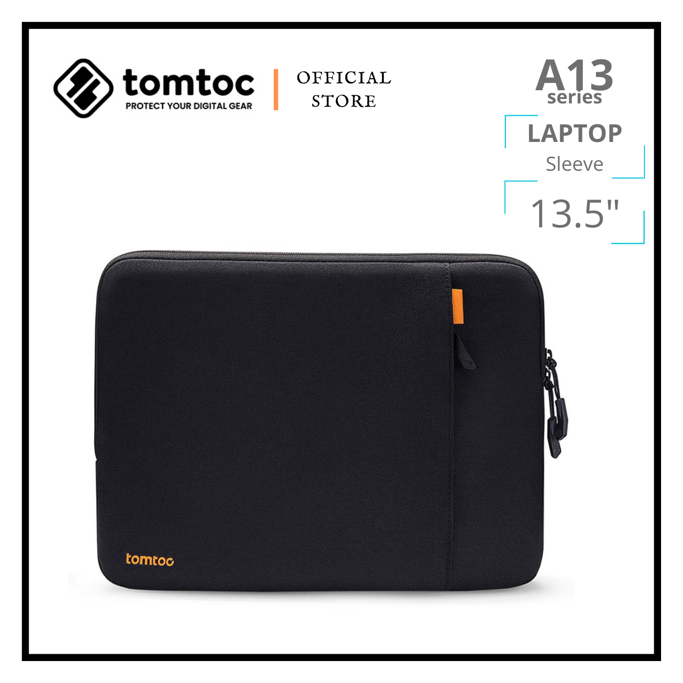 tomtoc A13 360° Protective 13-13.5 inch Laptop Sleeve Compatible with Old 13.3” MacBook Air  13" MacBook Pro Retina 2012-2015, Spill-resistant Laptop Case with CornerArmor Patent & Accessory Pocket