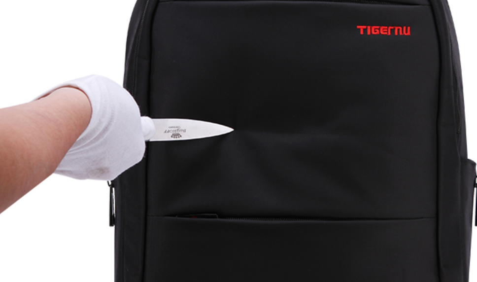 Tigernu Water Resistant Nylon Multifunction Travel Laptop Backpack Fit for 17inches Laptop (3032Black Size L )