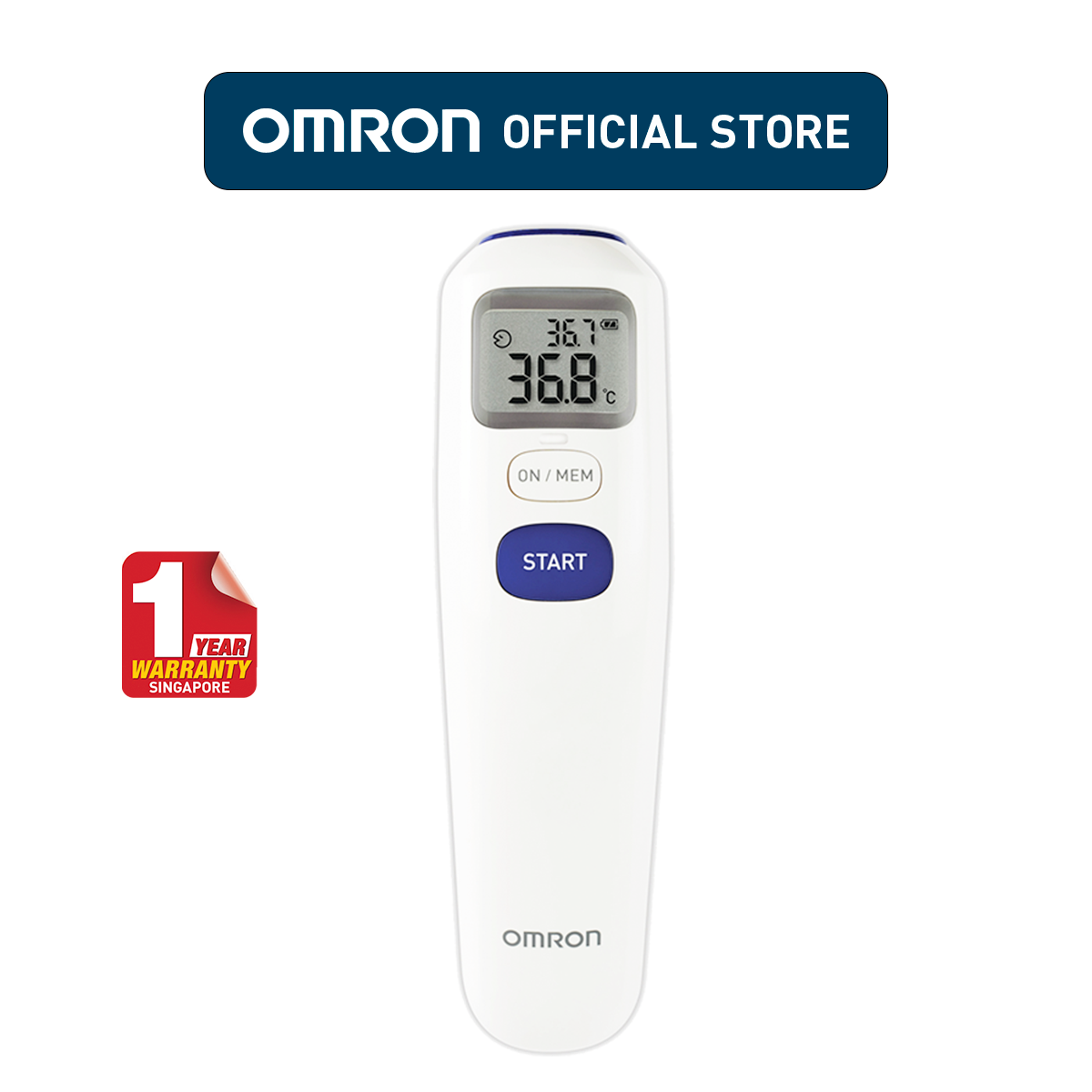 OMRON Forehead Thermometer MC-720 [1 Year Warranty]
