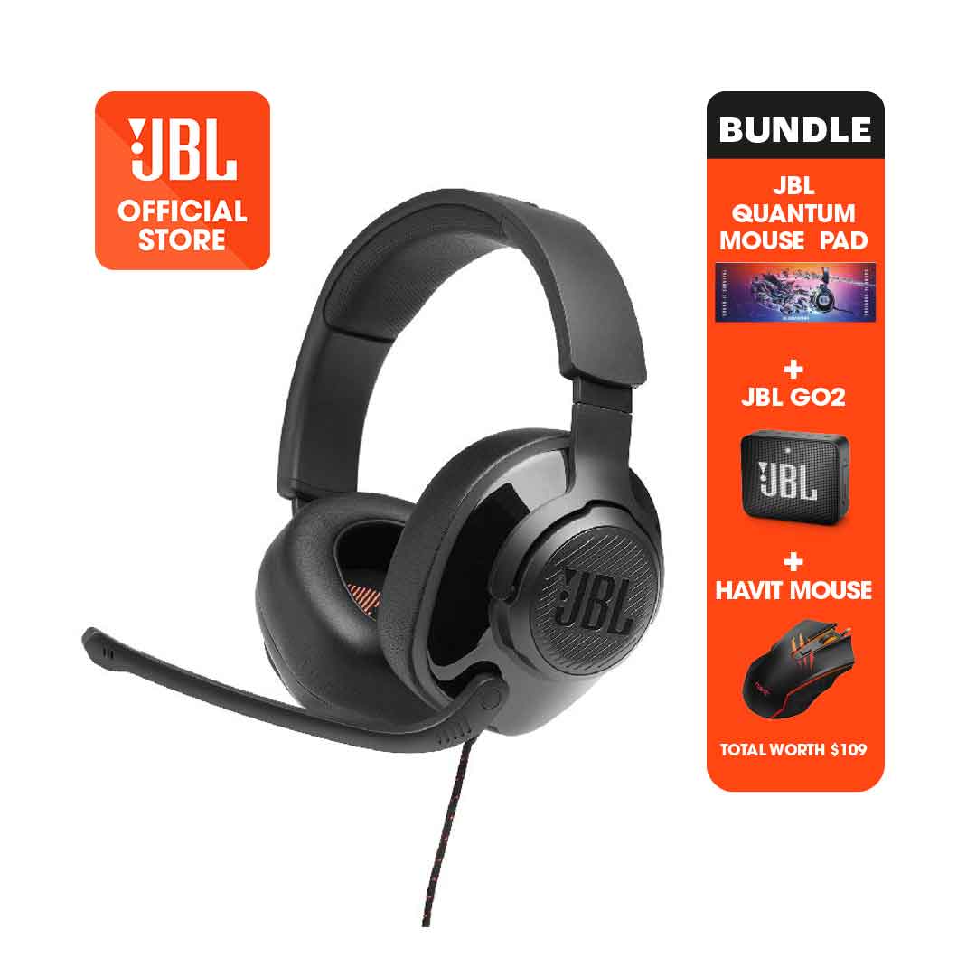 JBL Quantum 300 Gaming Headset with Microphone