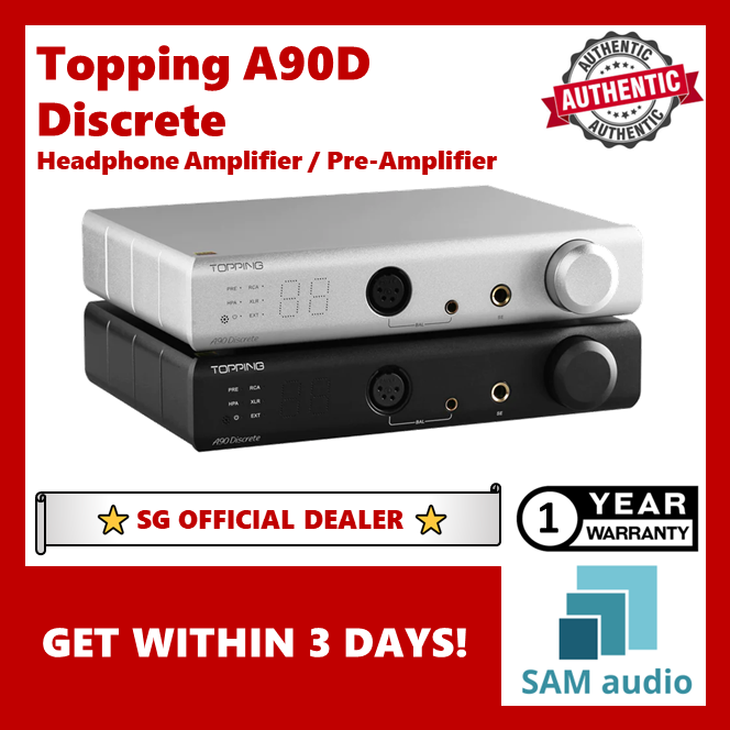 [?SG] TOPPING A90D DISCRETE HEADPHONE AMPLIFIER / PRE AMP (A90D)
